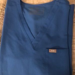 Royal Blue Figs Catarina Scrub Top